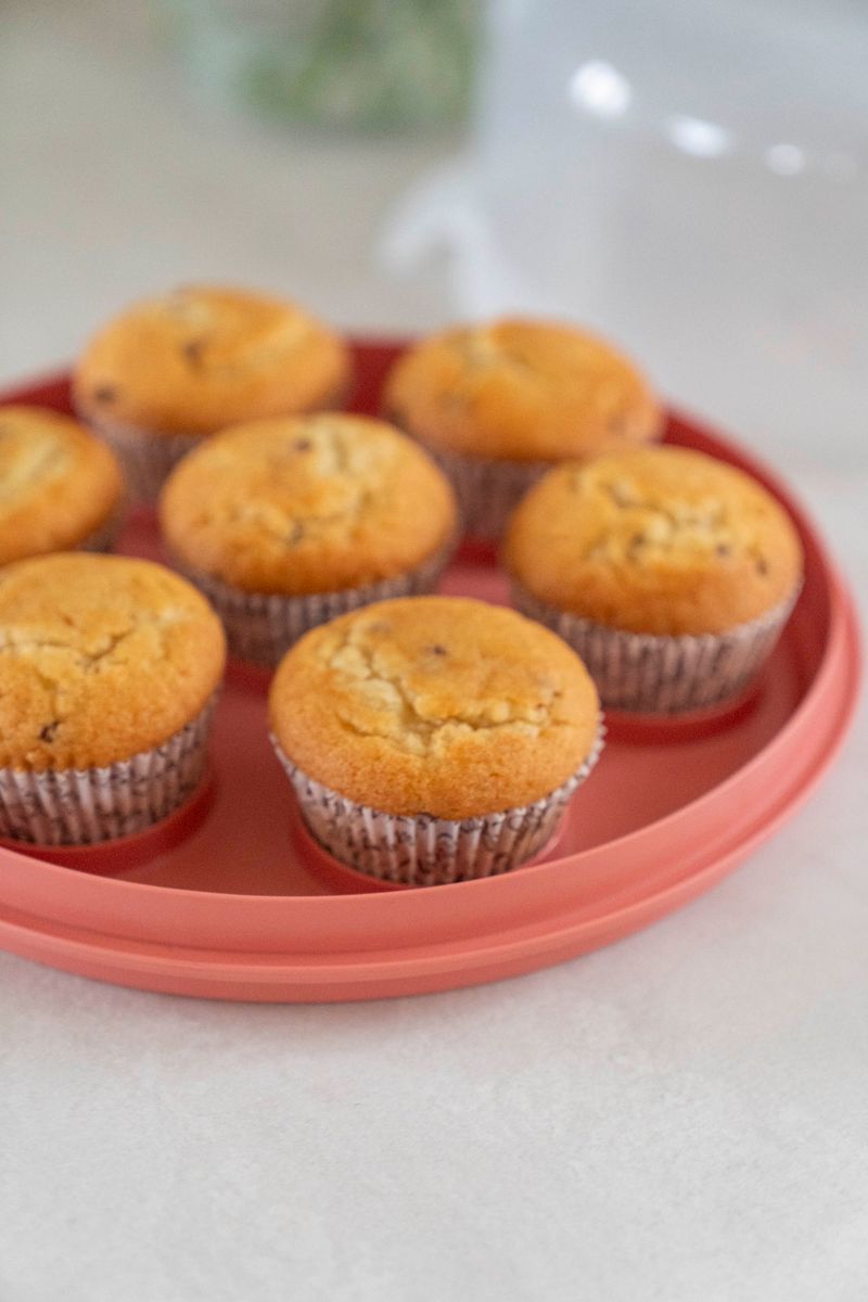 Kakeboks m/cupcake holder - Korall