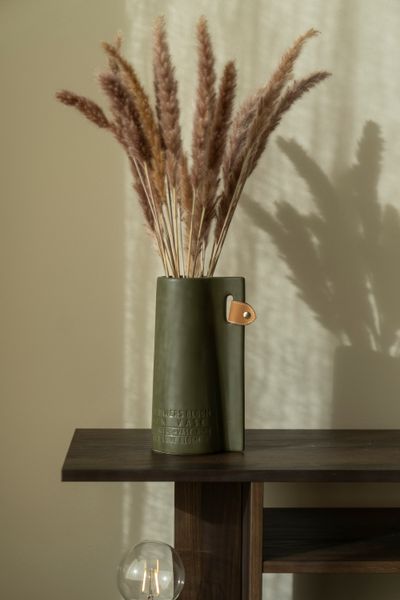 Hovedbilde Vase - 13x10,5x24cm - Grønn