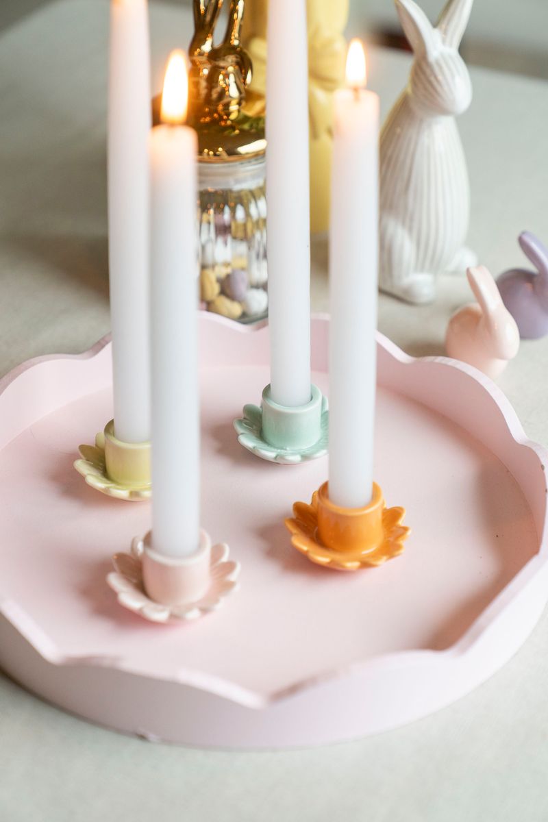 Lysestake blomst – rosa