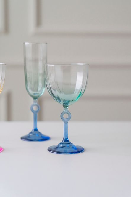Hovedbilde Vinglass Sirkel 270ml - Blå