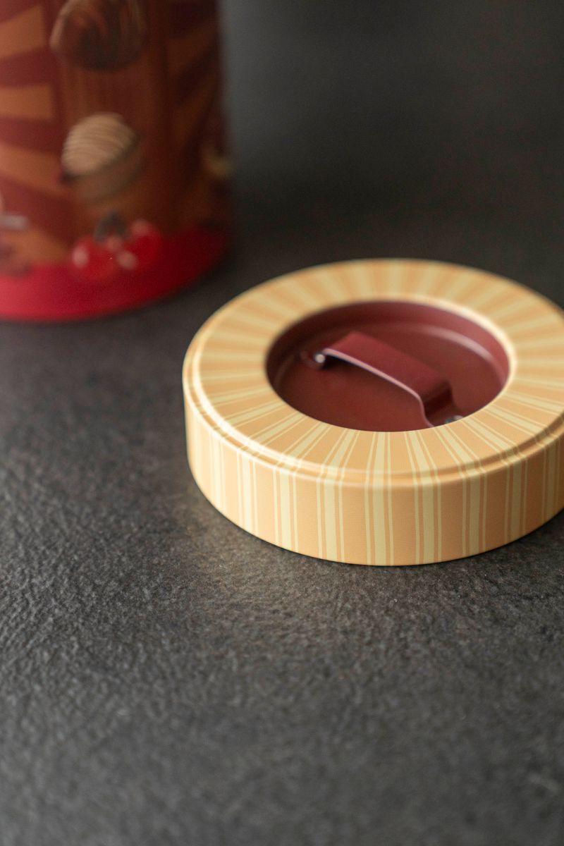Retro Oppbevaringsboks – Ø10×H16 cm – Chocolate