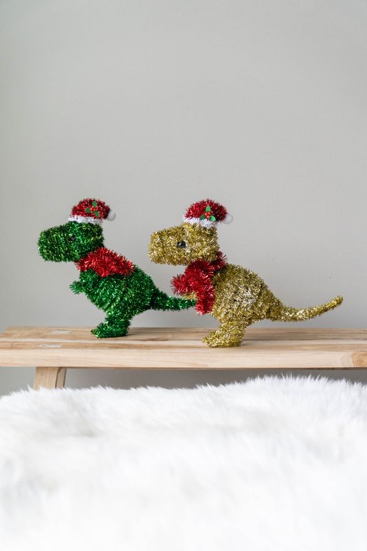 Tinsel Dinosaur Grønn