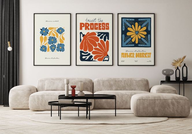Hovedbilde Poster - Abstrakte Blomster 5