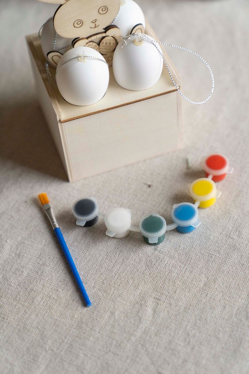 Malingssett med tre-eske og egg – variant B