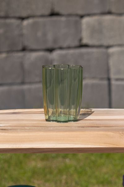 Hovedbilde Blomst drikkeglass – 300 ml – grønn