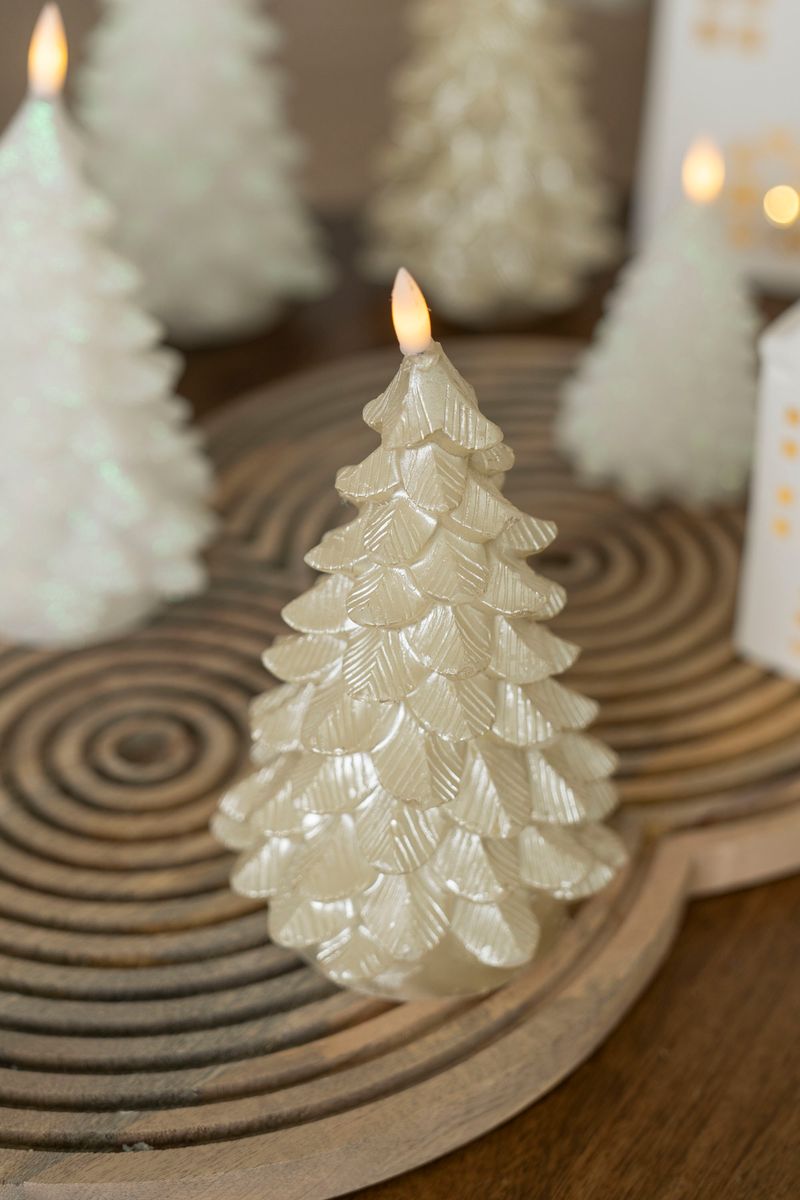 LED Lys Tre 17cm Gull