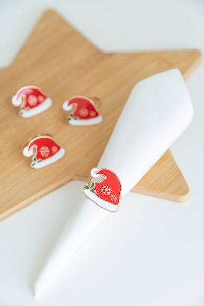 Hovedbilde Serviettring 4pk - Nisselue