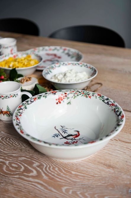 Hovedbilde Juletid Skål 27cm Dompap