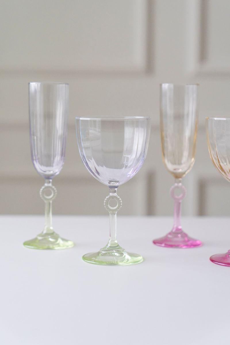 Vinglass Sirkel 270ml - Grønn