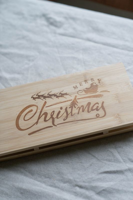 Serveringskjelke - Merry Christmas