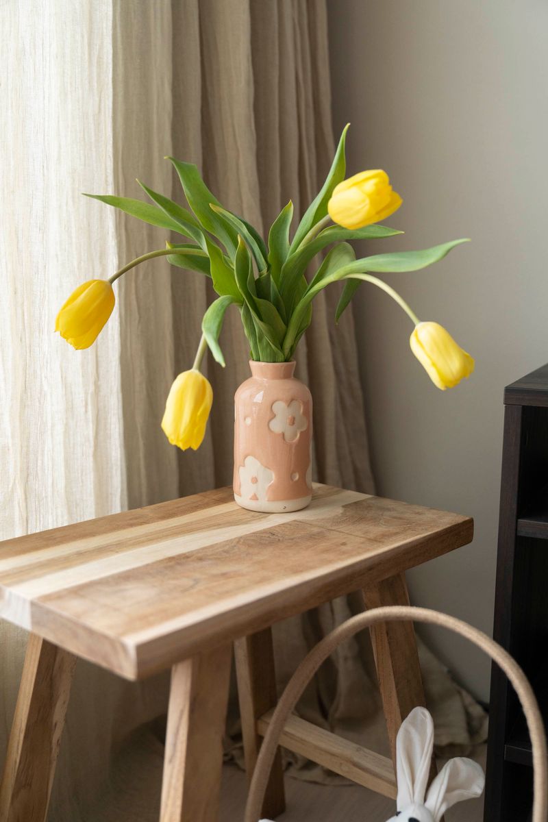 Vase blomster – 14 cm – rosa