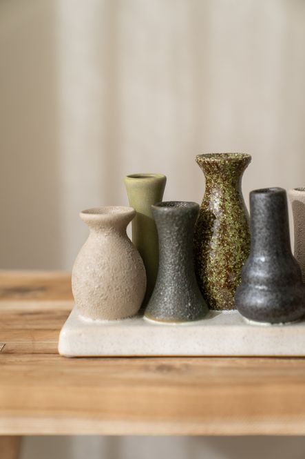 Hovedbilde Stråvase Grønntoner 19x10cm