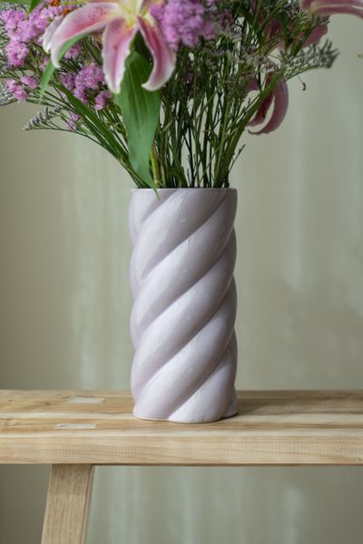 Hovedbilde Vase swirl – H25 cm – Lilla