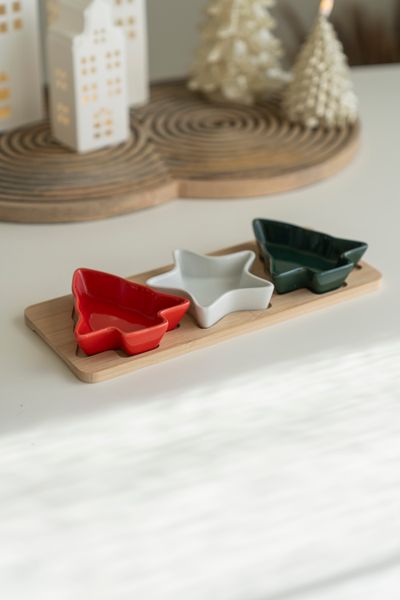 Hovedbilde Serveringssett - Stjerne og Tre Farget