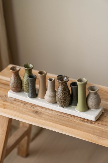 Hovedbilde Stråvase Grønntoner 30x10cm