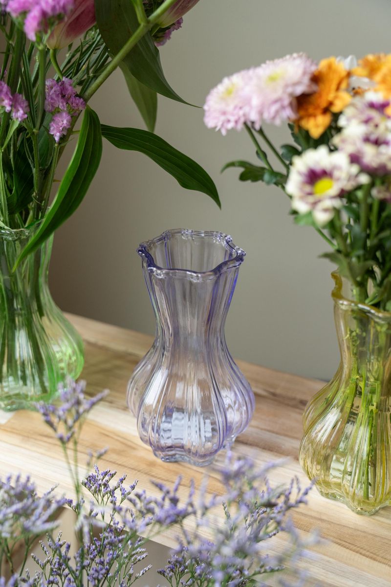 Glassvase – lilla