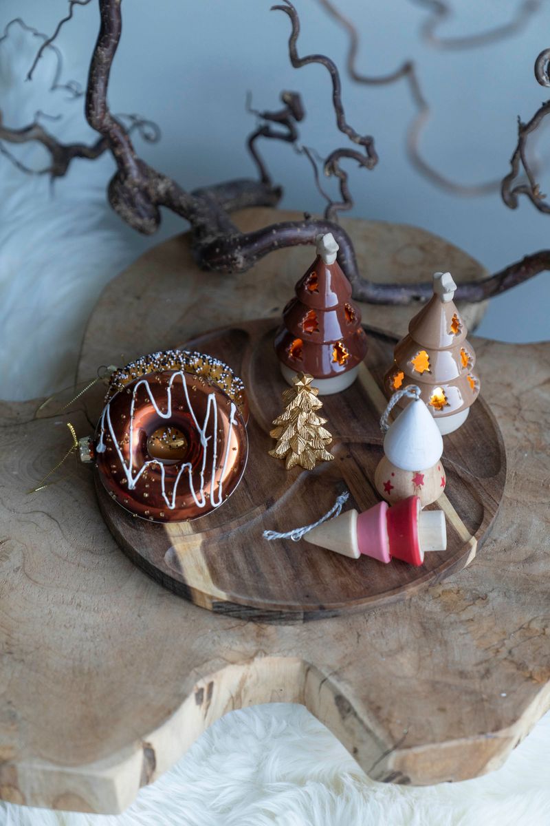 Serveringsfjøl m/Juletre Gull