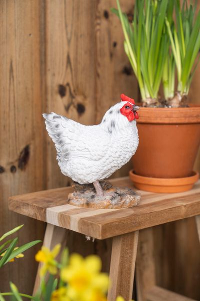 Hovedbilde Hønefigur – hvit