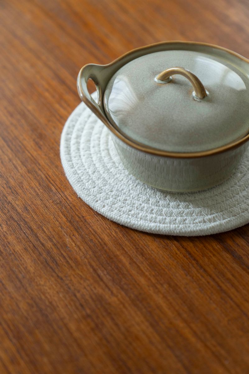 Gryteunderlag 20cm - Hvit