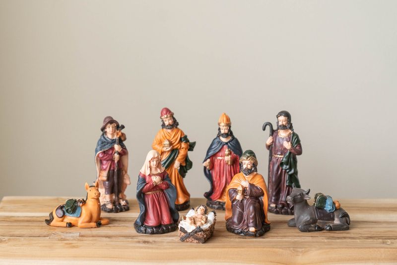 Julekrybbe Tradisjonell - 15cm