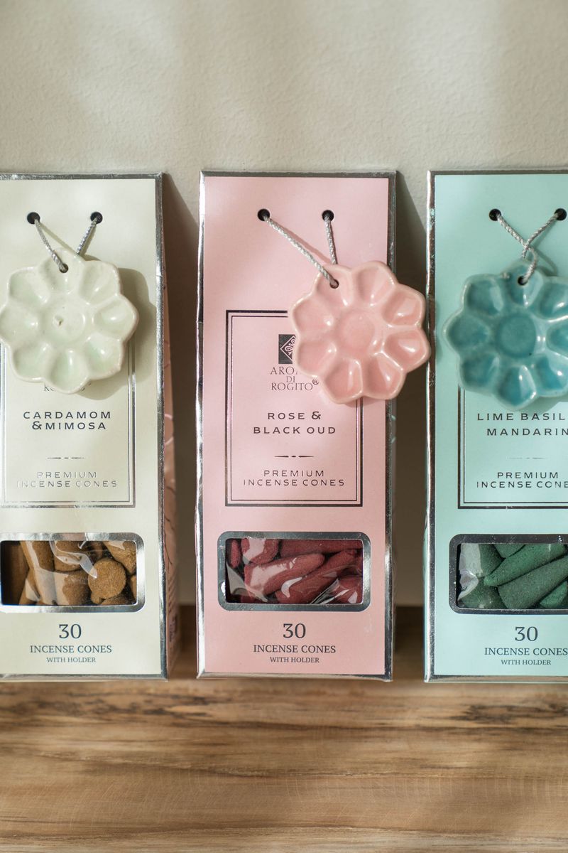 Røkelseskjegler – Rose & Black Oud
