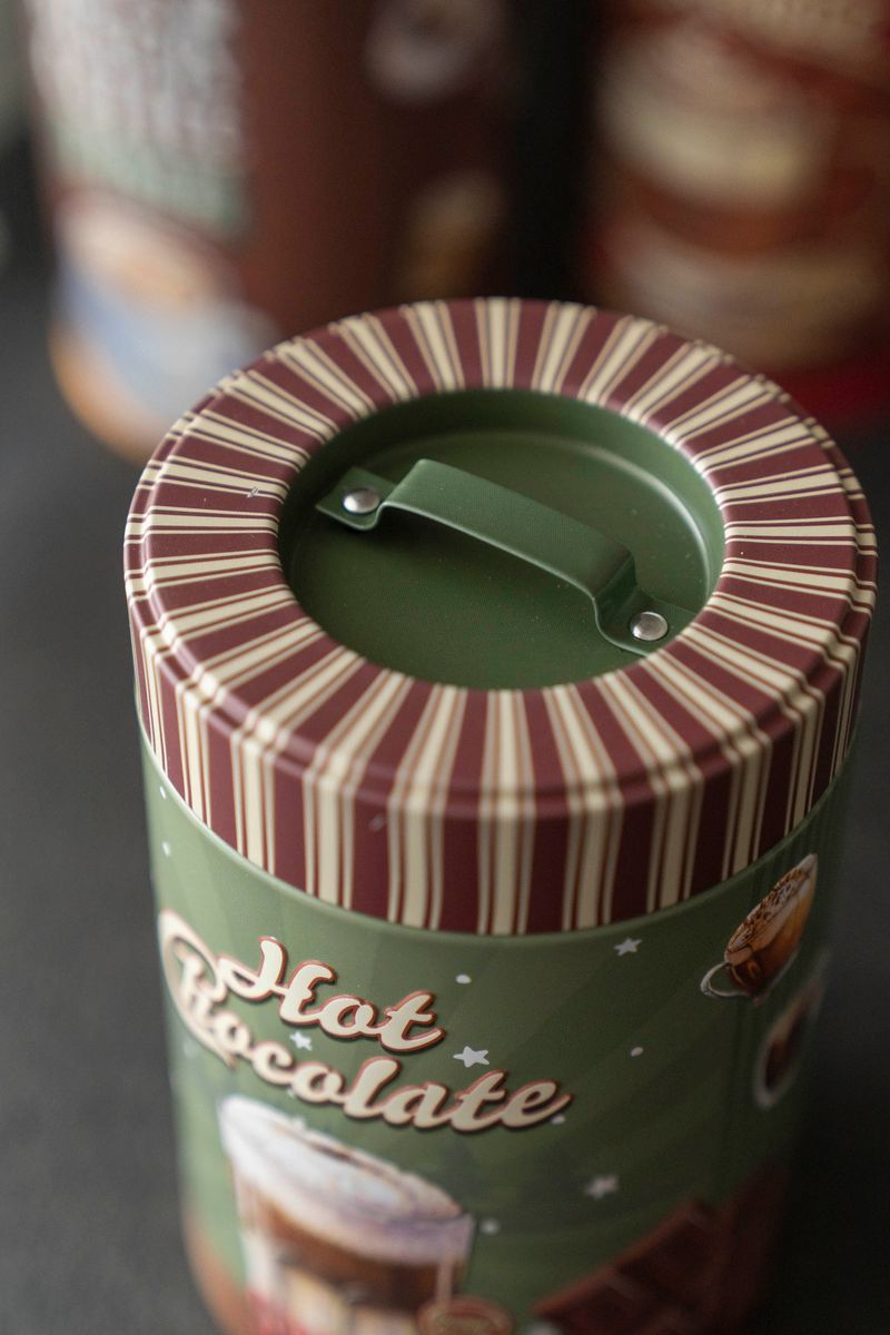 Retro Oppbevaringsboks – Ø10×H16 cm – Hot Chocolate