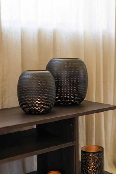 Hovedbilde Lyslykt 16x18cm Svart