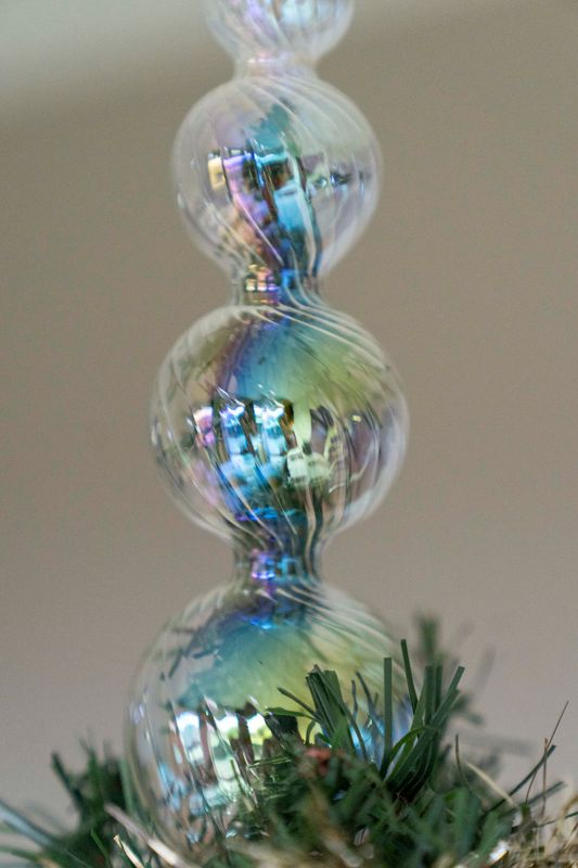 Tretopper - Kjegle Iriserende 28cm