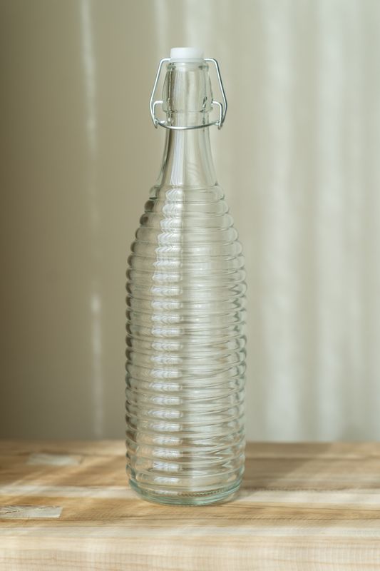 Glassflaske – 1 L – Linjer