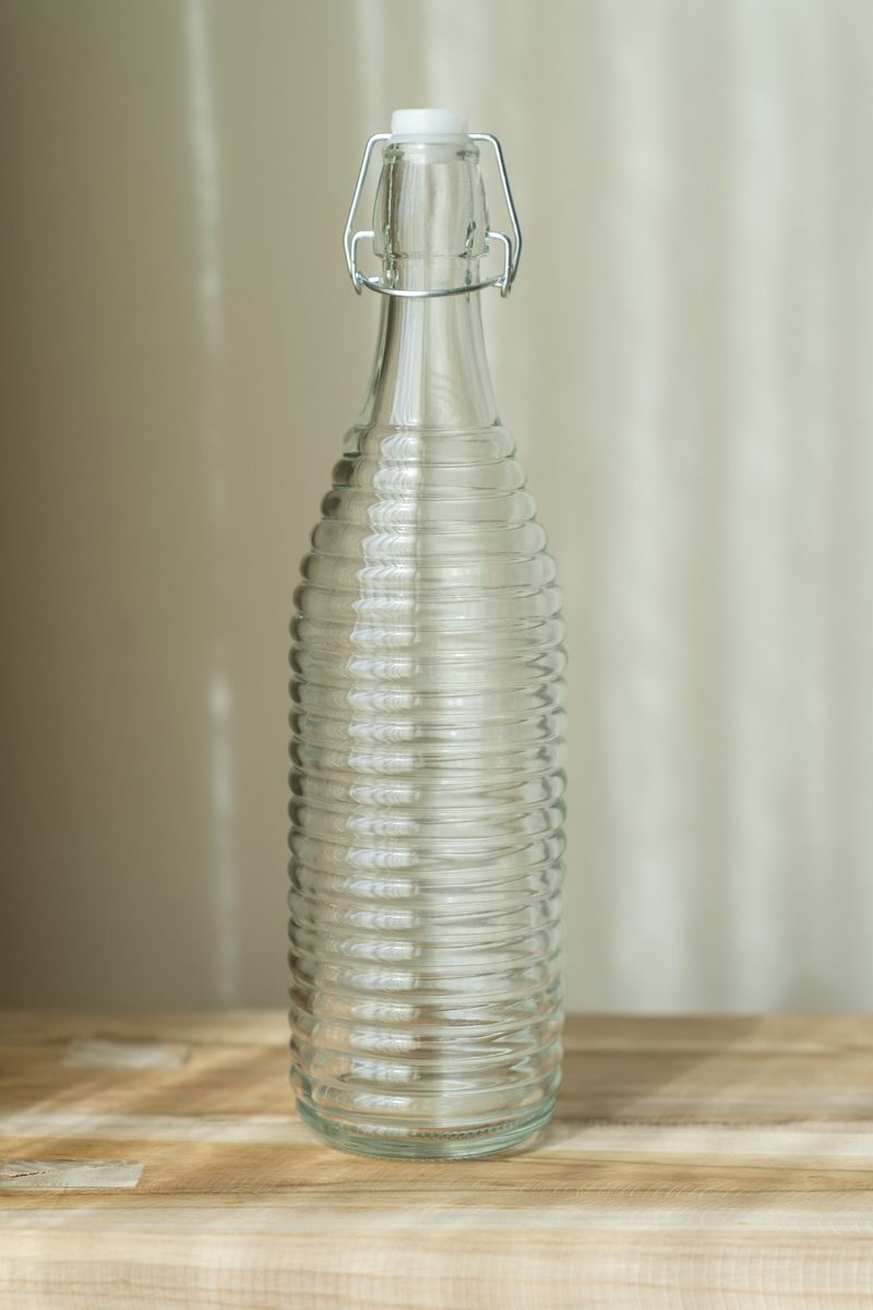 Glassflaske – 1 L – Linjer