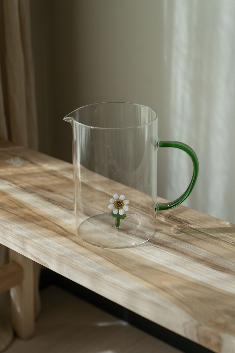Glassmugge – 1,6 L – Hvit