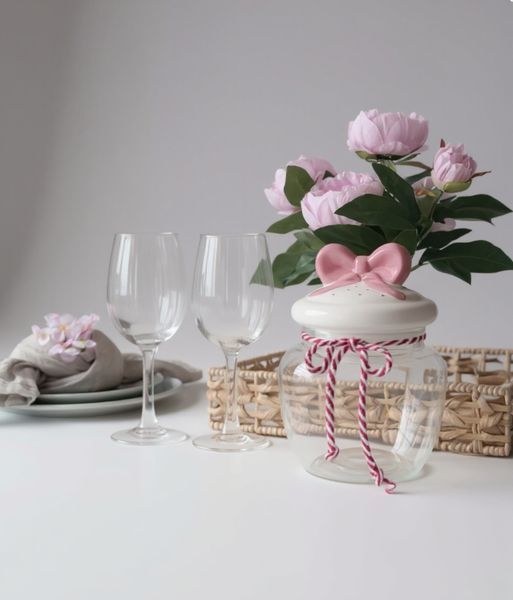 Hovedbilde Oppbevaringskrukke glass – 1,2 L – ...