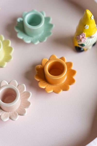 Hovedbilde Lysestake blomst – oransje