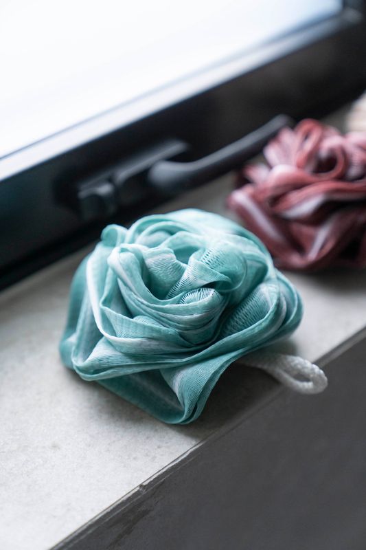 Loofah Blomst - Blå
