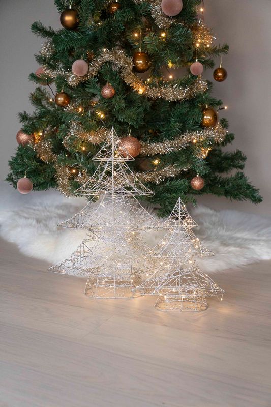 LED Tre 40cm Sølv