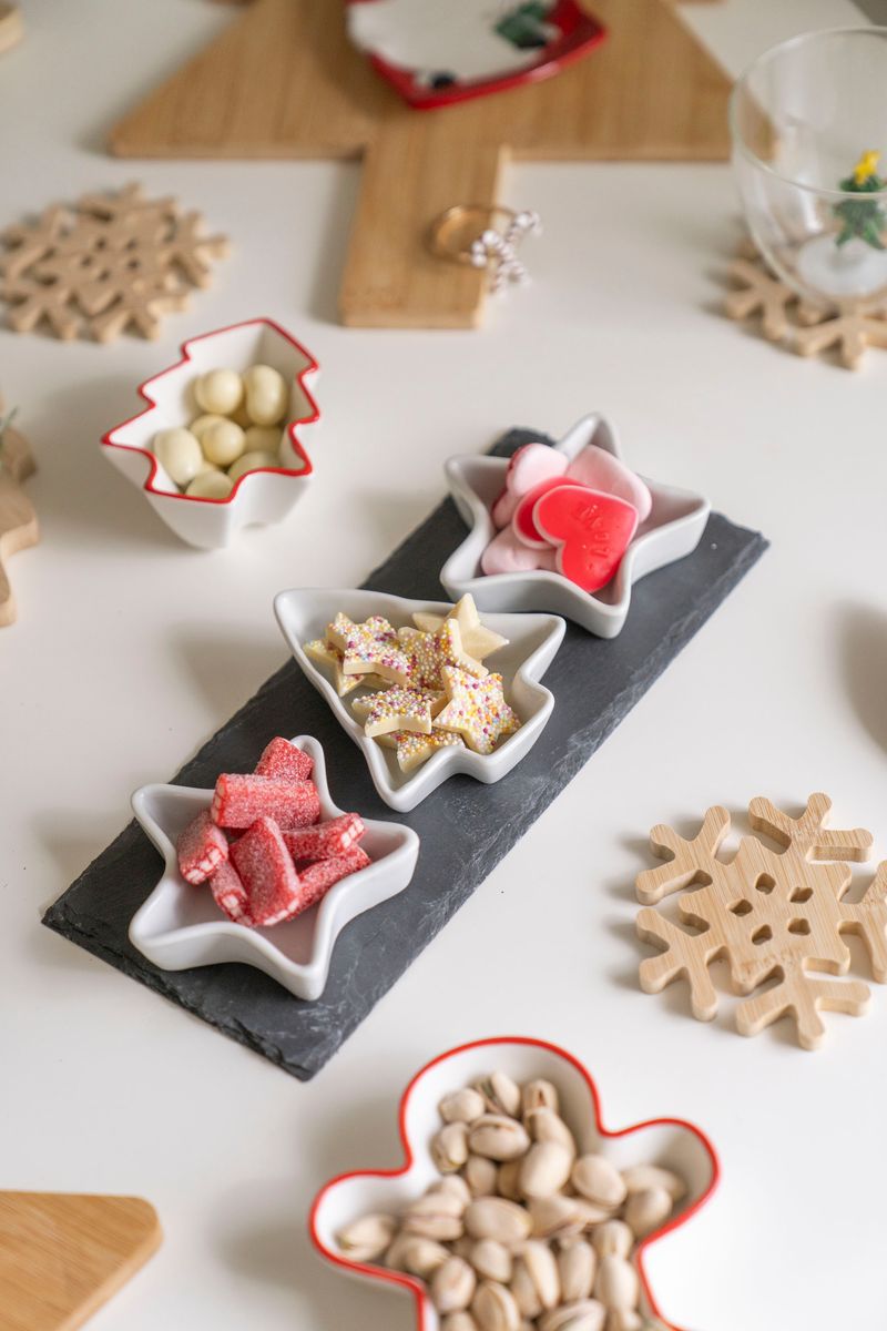 Serveringssett - Julehimmel 