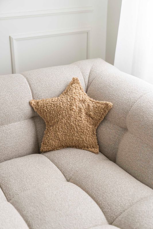 Pute Stjerne 43x30cm - Beige