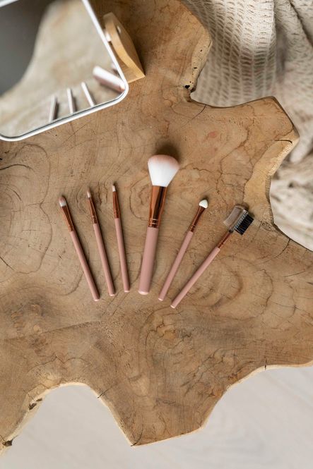 Hovedbilde Sminkebørster 6pk Rosa