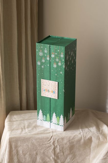 Hovedbilde Adventskalender Sammenbrettbar - Grønn