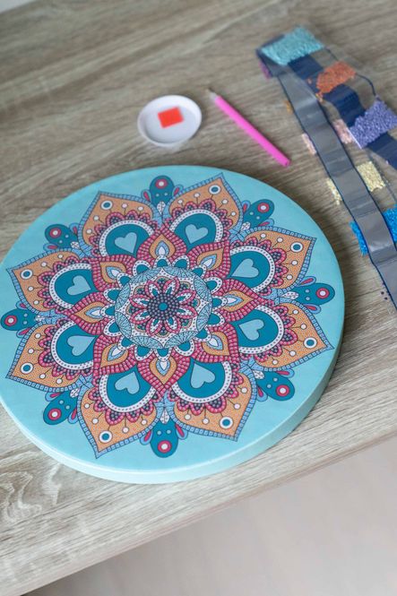 Hovedbilde Diamond Painting Mandala - Blå
