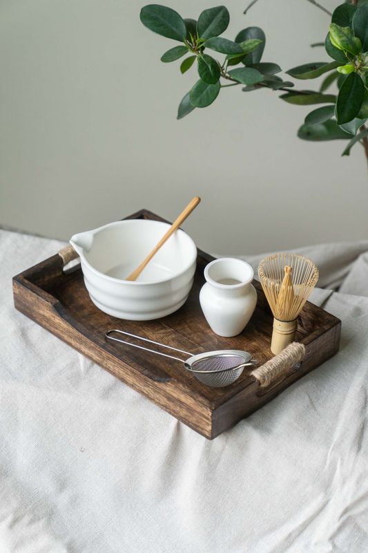 Matcha sett - Hvit