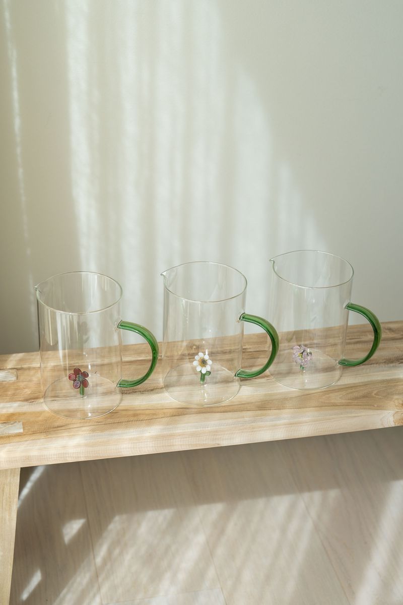 Glassmugge – 1,6 L – Hvit