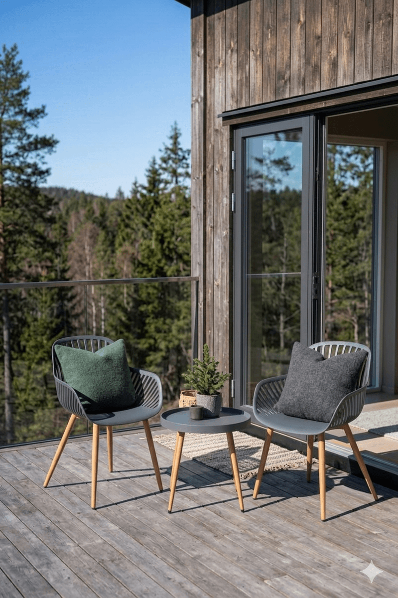 Hagesett Riller Grå