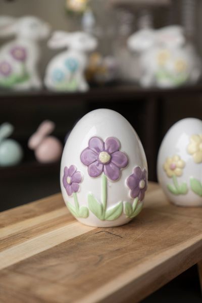 Hovedbilde Liljesol Påskeegg med lilla blomster – H13 ...