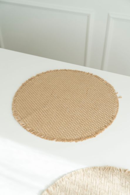 Hovedbilde Brikke Jute 38cm - Mørk