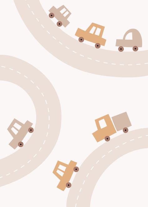 Hovedbilde Poster - Beige Bil 1