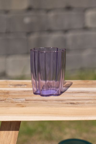 Hovedbilde Blomst drikkeglass – 300 ml – lilla
