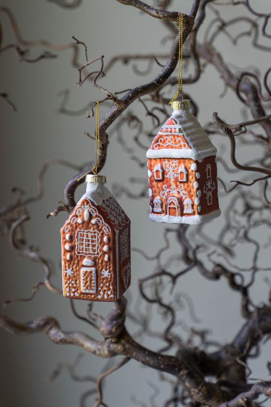 Juletrepynt pepperkakehus 11cm - Versjon 1