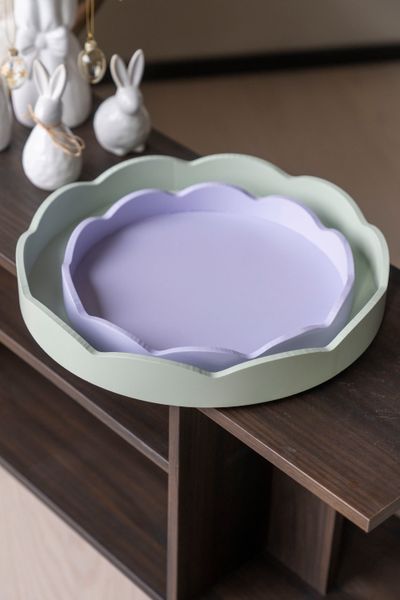 Hovedbilde Serveringsbrett bølgekant – tre – ...