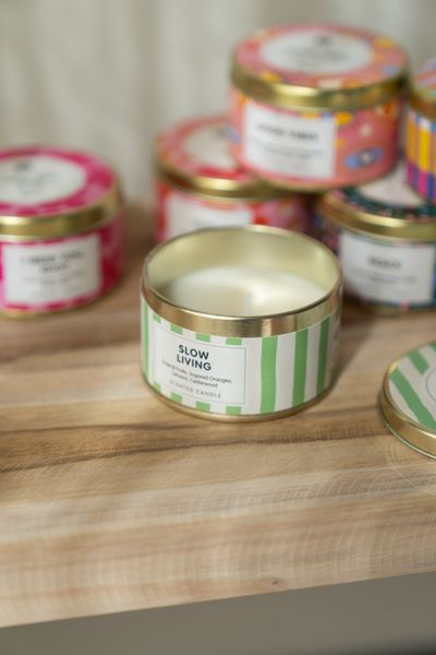 Hovedbilde Duftlys i metallboks – Slow Living